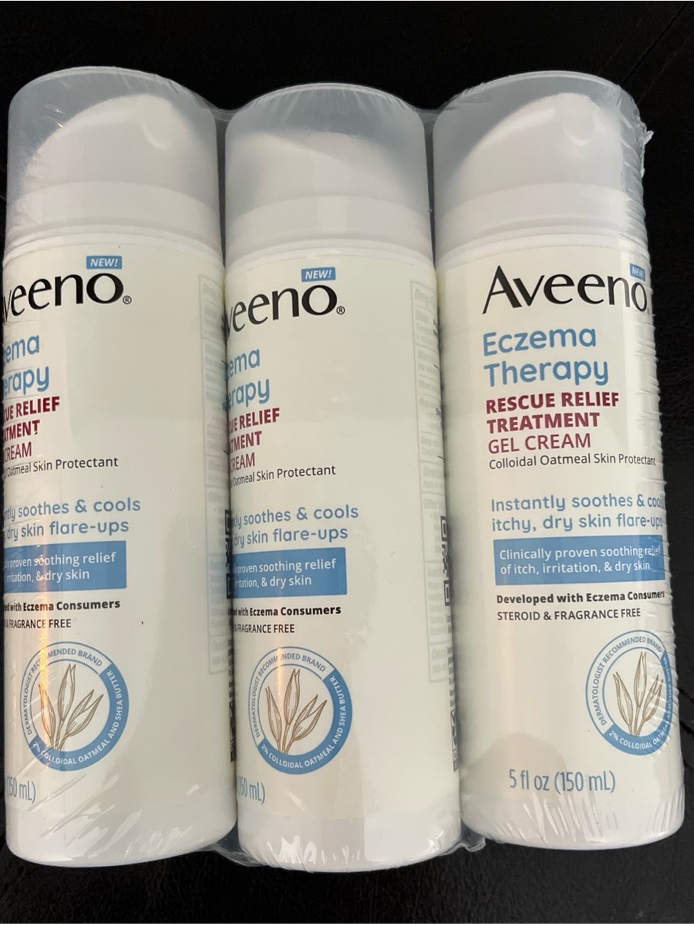 Aveeno Eczema Therapy Rescue Relief Gel Cream - White - Picture 4 of 5
